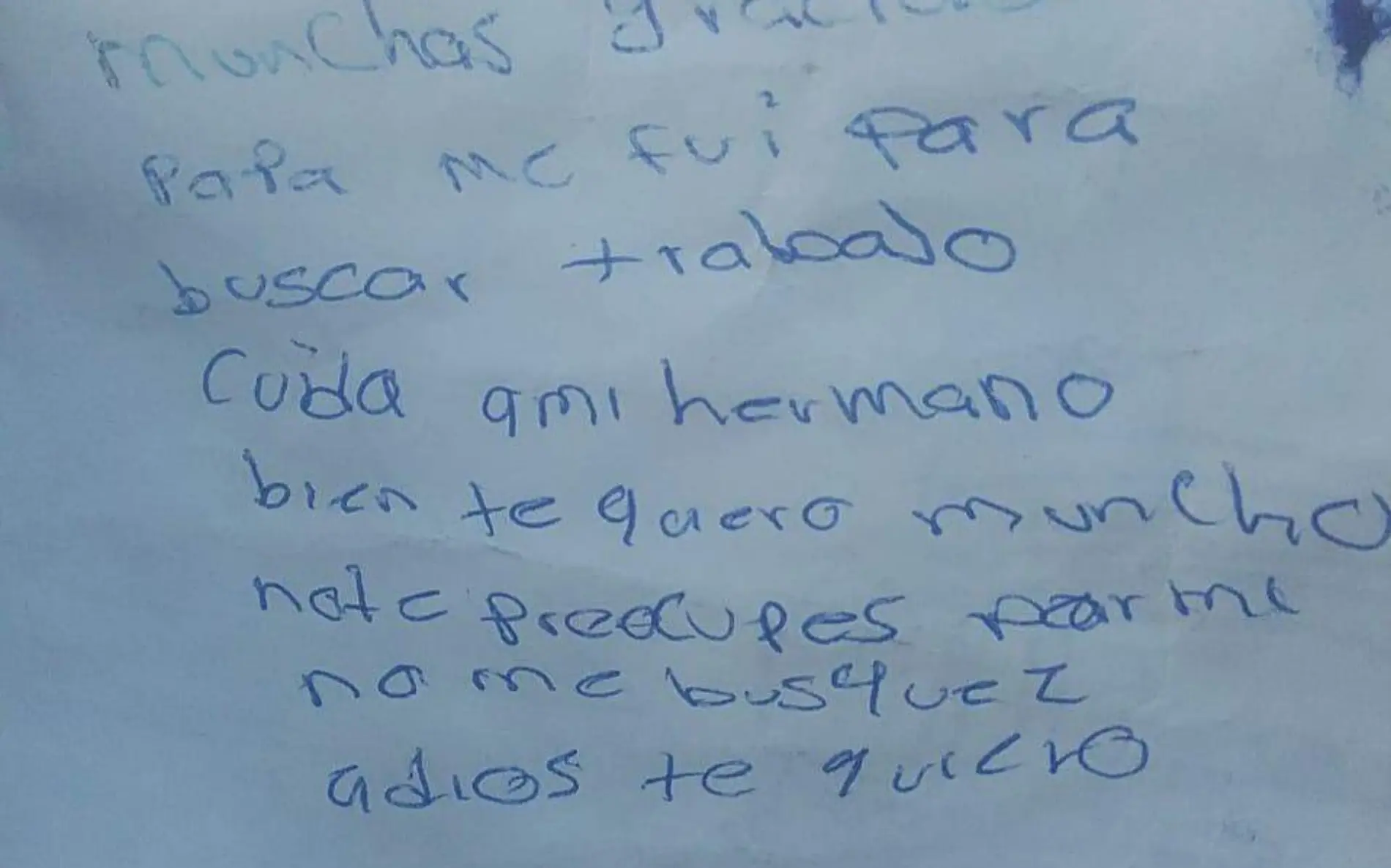 Carta menor 14 años